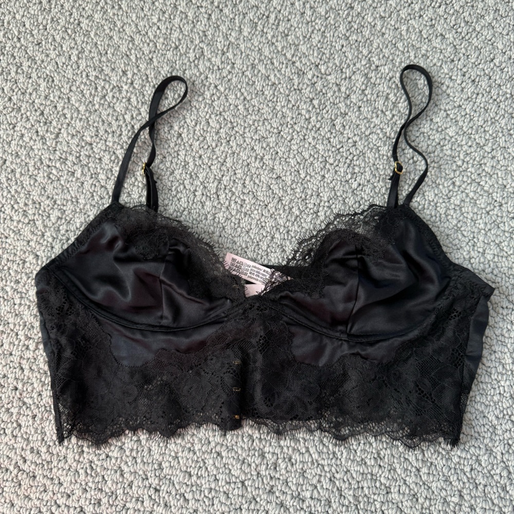 Black Lace Bralette - Women Intimates